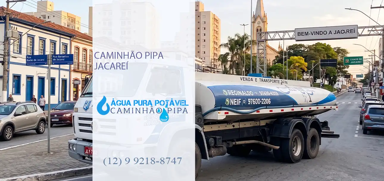 abastecimento água potável para Jacareí