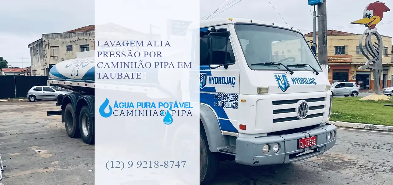 lavagem por caminhão pipa em Taubaté