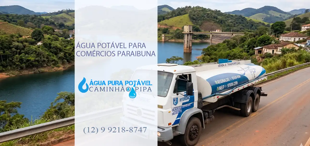 Água Potável para Comércios Paraibuna